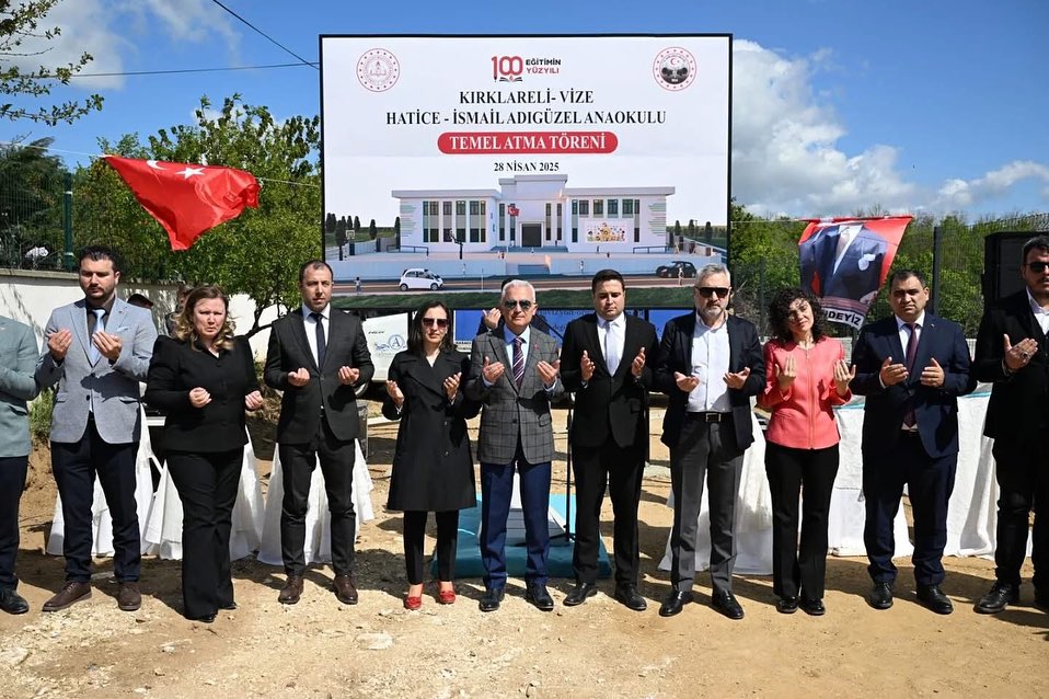 “8 Derslikli Hatice- İsmail Adıgüzel Anaokulu” Temel Atma Töreni 